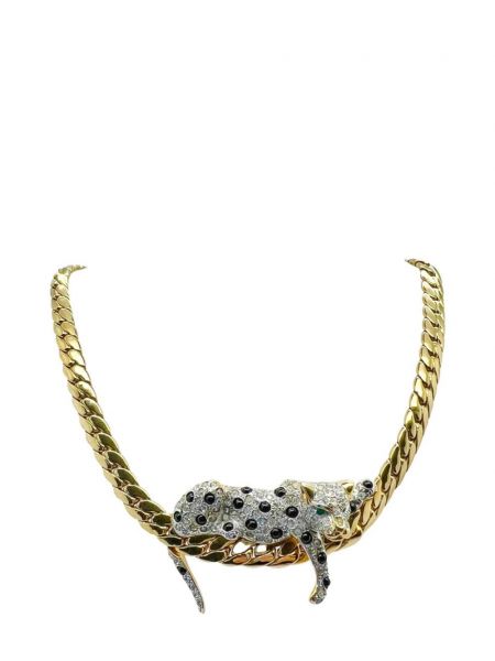 Kaklarota ar leoparda rakstu Jennifer Gibson Jewellery zelts