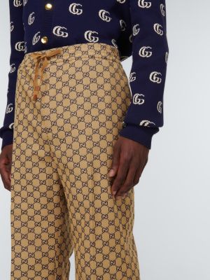 Pantaloni din bumbac Gucci