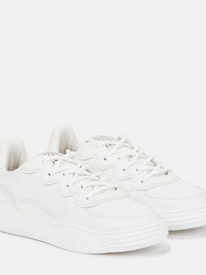 Sneakersy skórzane Alaã¯a białe