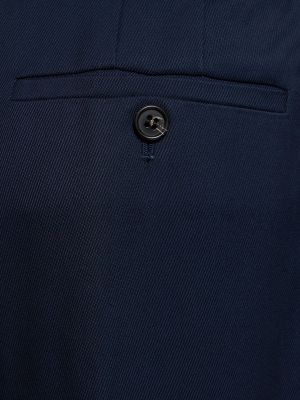Plisované viskózové kalhoty relaxed fit Theory modré