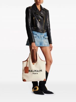 Shopper handtasche mit stickerei Balmain