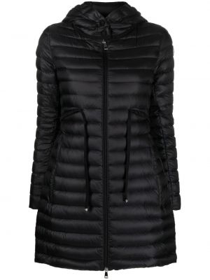 Παλτό με κουκούλα Moncler μαύρο