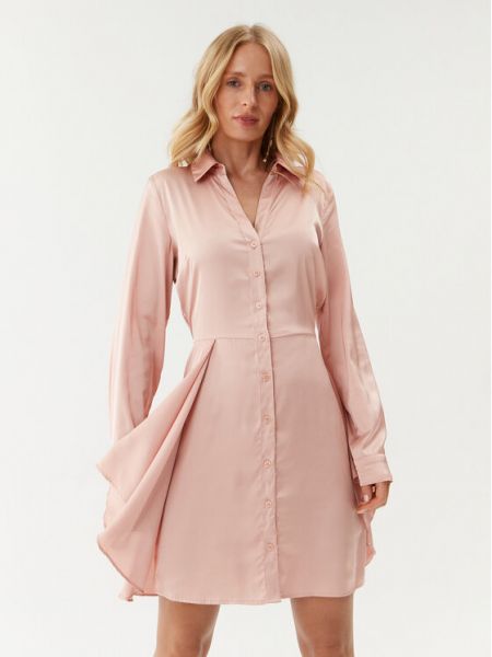 Платье-рубашка Guess розовое