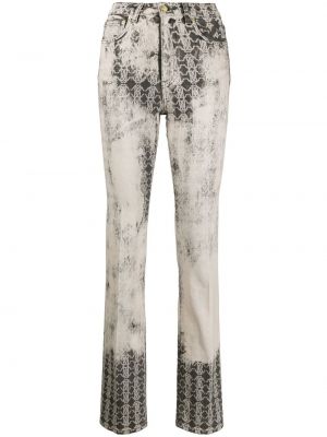 Trykt nødlidende stretch jeans Roberto Cavalli