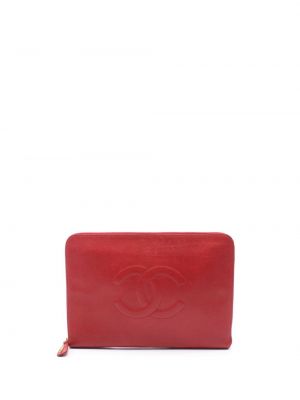 Geantă plic Chanel Pre-owned roșu