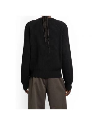 Jersey de lana de punto de tela jersey Burberry negro
