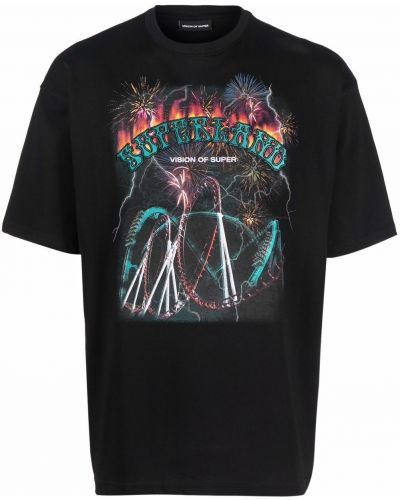 T-krekls ar apdruku Vision Of Super melns