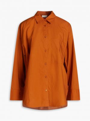 Оранжевая хлопковая рубашка By Malene Birger