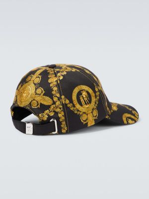 Kepurė su snapeliu satininis Versace geltona