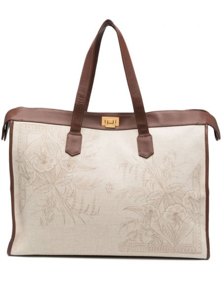 Jacquard shopper handtasche Eleventy