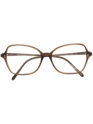 Överdimensionerad glasögon Oliver Peoples brun