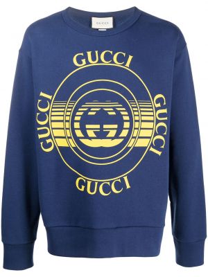 Sudadera con estampado Gucci azul