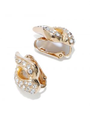 Ohrring mit kristallen Christian Dior gold