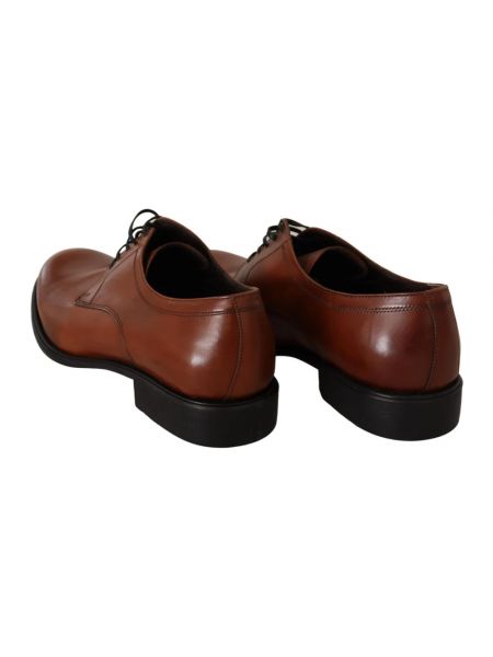 Zapatos derby de cuero Dolce & Gabbana marrón