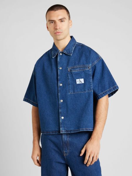 Дънкова риза Calvin Klein Jeans синьо