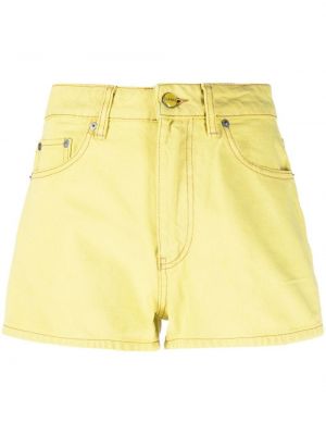 Jeans-shorts Ganni gul