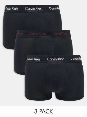 Трусы с низкой талией Calvin Klein черные