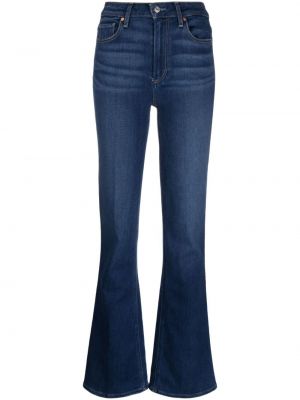 Jeans skinny slim large Paige bleu