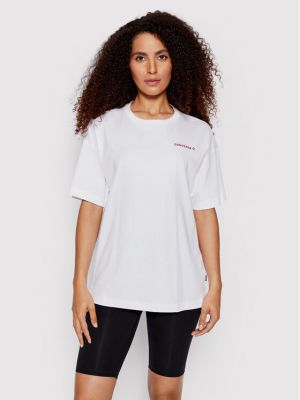 Relaxed fit marškinėliai Converse balta