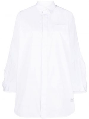 Klasická bavlněná košile s knoflíky Sacai - bílá