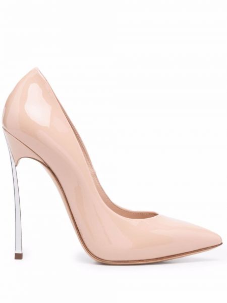 Полуотворени обувки Casadei розово