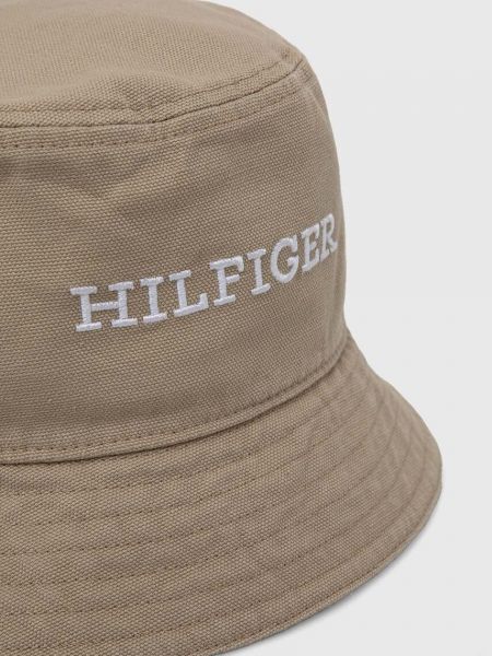 Pamučni šešir Tommy Hilfiger bež