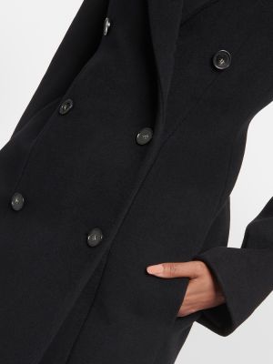 Vlněný krátký kabát Stella Mccartney černý