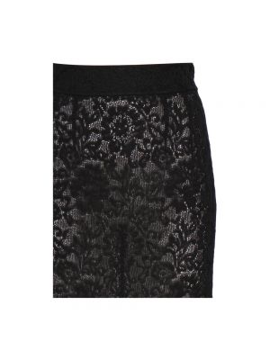 Falda larga de encaje Dolce & Gabbana negro