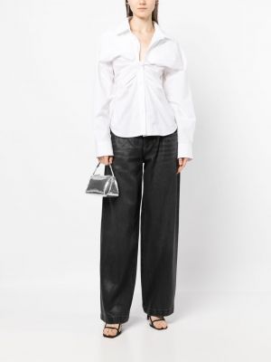 Jeansy relaxed fit Alexander Wang czarne