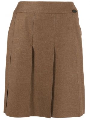 Mini suknja Chanel Pre-owned smeđa