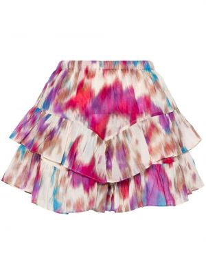 Shorts aus baumwoll mit print Marant Etoile pink