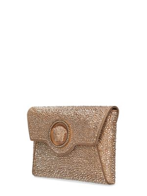 Сатенени чанта тип „портмоне“ с кристали Versace