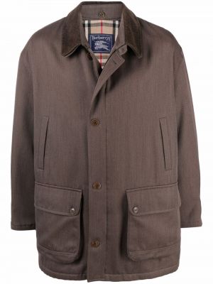 Kabát Burberry Pre-owned hnědý