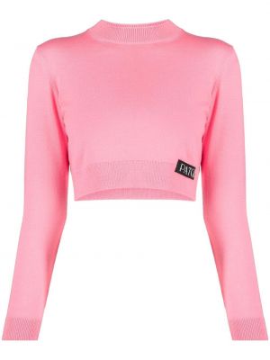 Strikket crop top Patou rosa