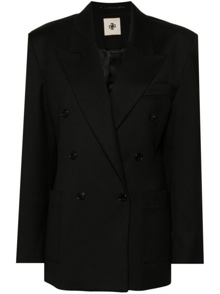 Dobbeltradet blazer The Garment sort