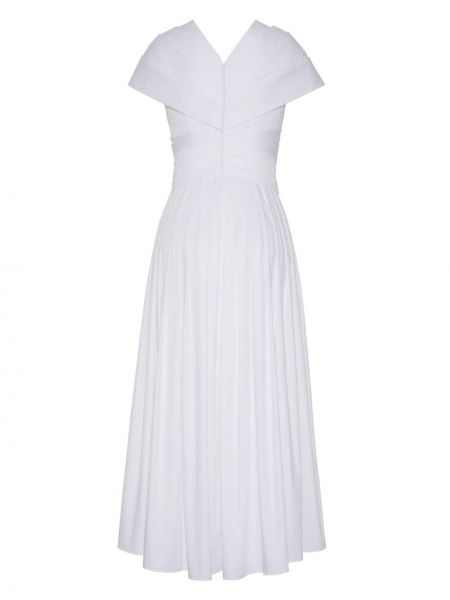 Sukienka bawełniana Adam Lippes biała