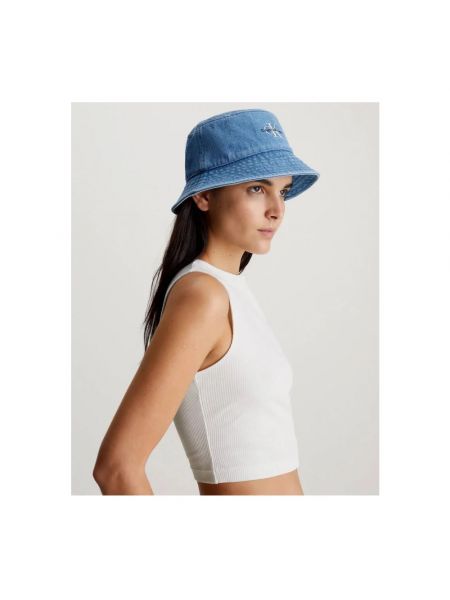 Sombrero con bordado Calvin Klein azul