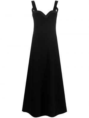 Maxi šaty Jil Sander, černá
