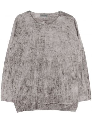 Bavlněný svetr s oděrkami Yohji Yamamoto