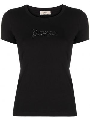 Camiseta con apliques Herno negro
