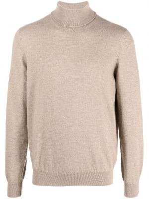 Sweter z kaszmiru Lardini beżowy