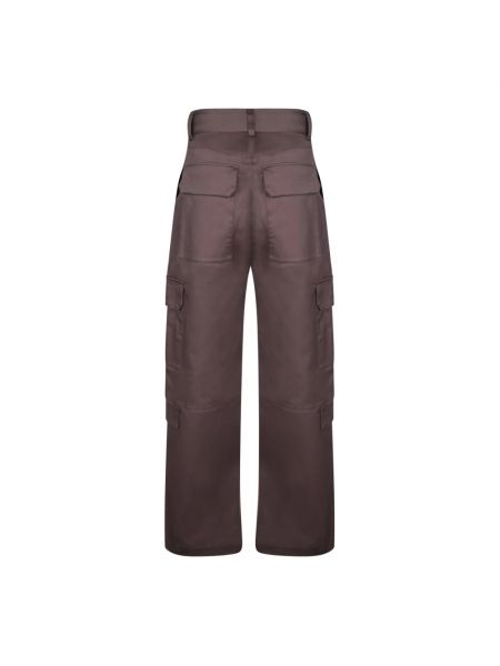 Pantalones con cremallera de algodón Msgm marrón