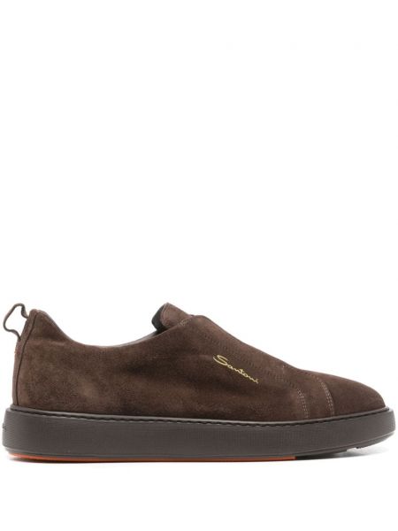 Ruskind slip-on sneakers Santoni brun