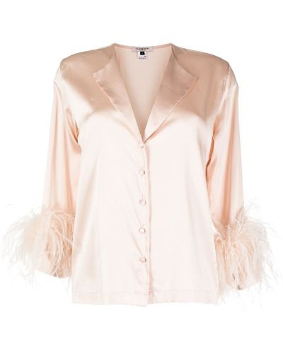 Шелковая пижама Gilda & Pearl, розовая