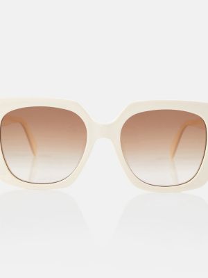 Oversized sluneční brýle Celine Eyewear béžové