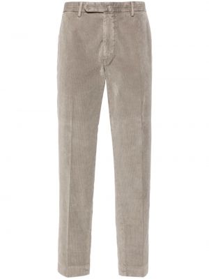 Pantalon en velours côtelé Dell'oglio gris