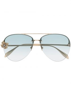 Gafas de sol de cristal Alexander Mcqueen Eyewear dorado