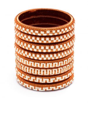 Bracelet à motif géométrique Johanna Ortiz orange