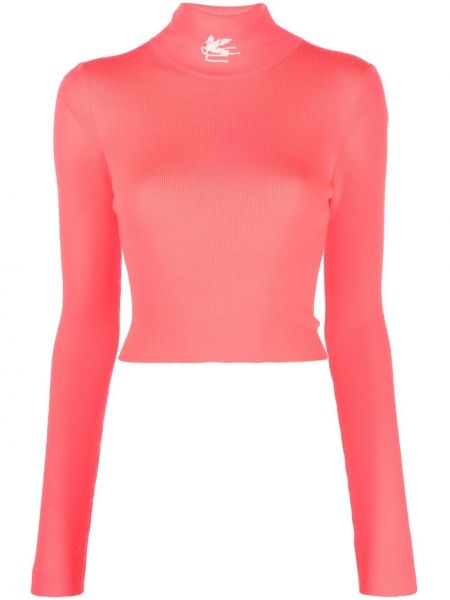 Strikket crop top Etro rosa