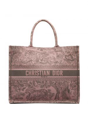 Τσάντα shopper Christian Dior ροζ